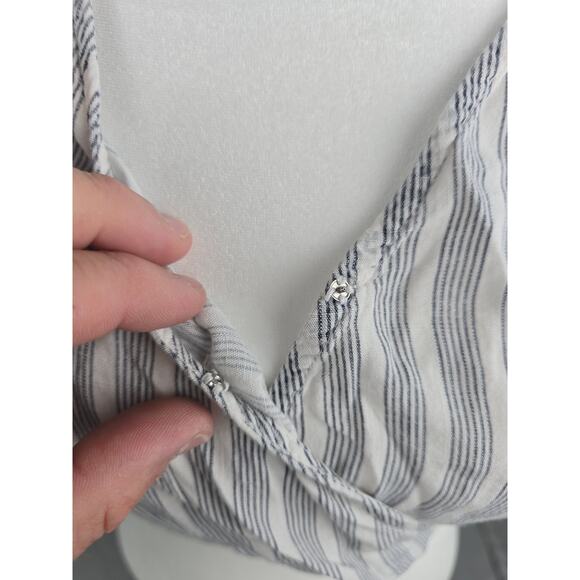 Favluv Cottagecore Women's Striped Tie‎ Back Top Striped - Picture 7 of 16